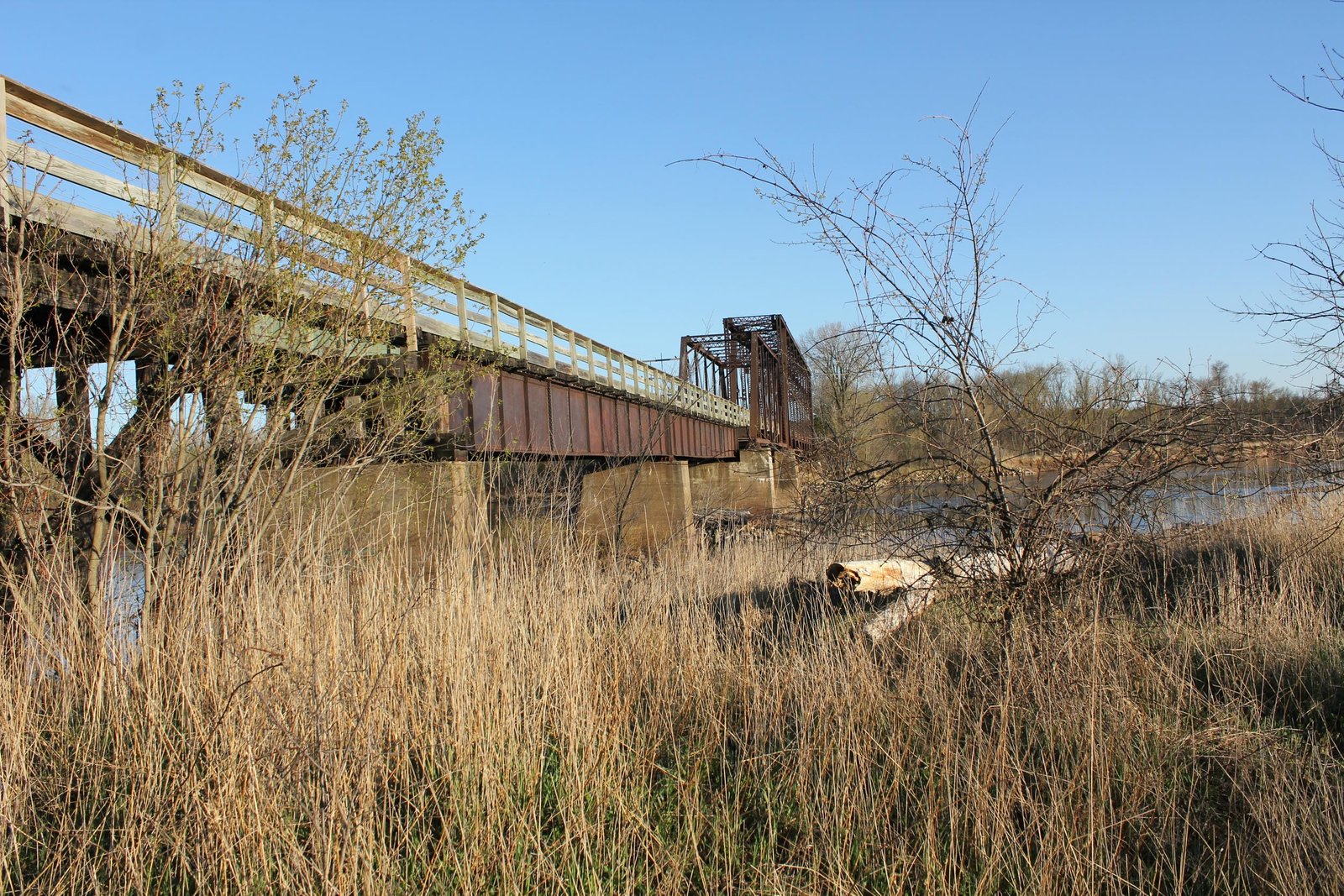 Looking south